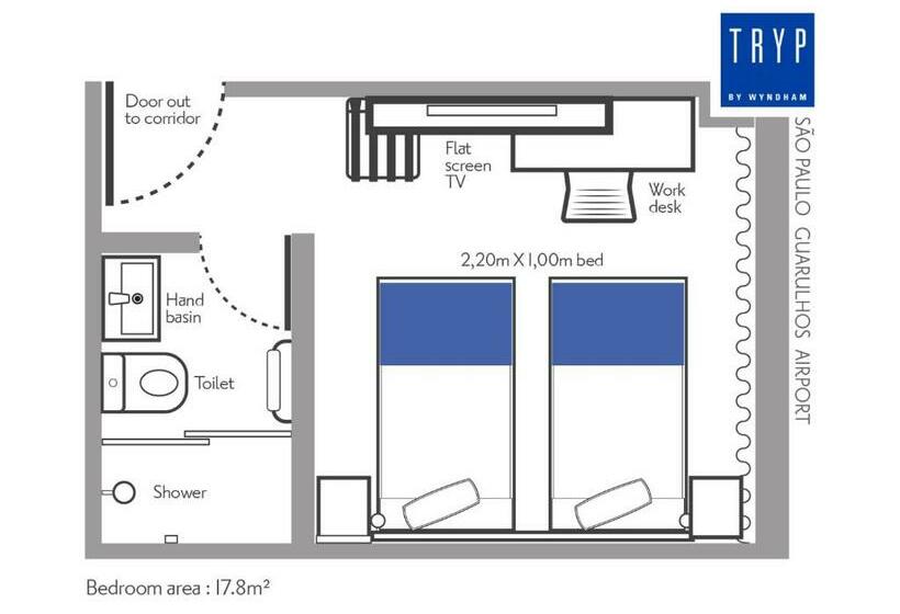 בית מלון כפרי Tryp By Wyndham São Paulo Guarulhos Airport