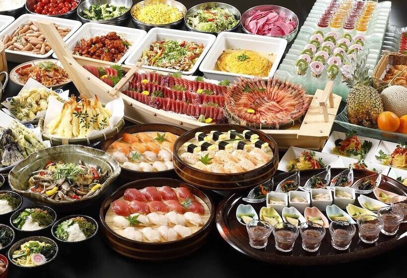 료칸 Ooedo Onsen Monogatari Wanwan Resort Awazu