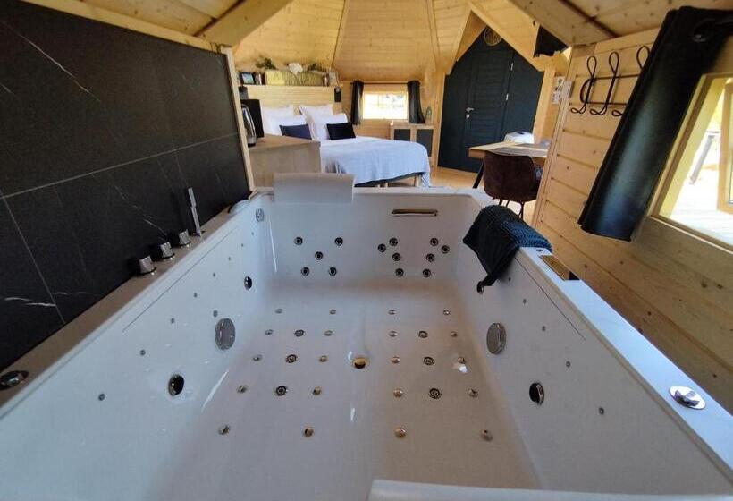 ペンション Cottage Climatisé Avec Baignoire Spa 2 Personnes