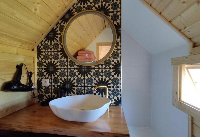 ペンション Cottage Climatisé Avec Baignoire Spa 2 Personnes