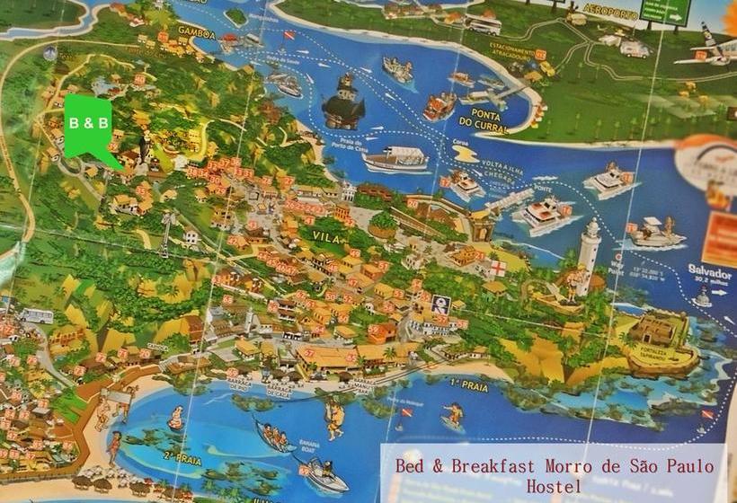 בית מלון כפרי Bed & Breakfast Morro De Sao Paulo