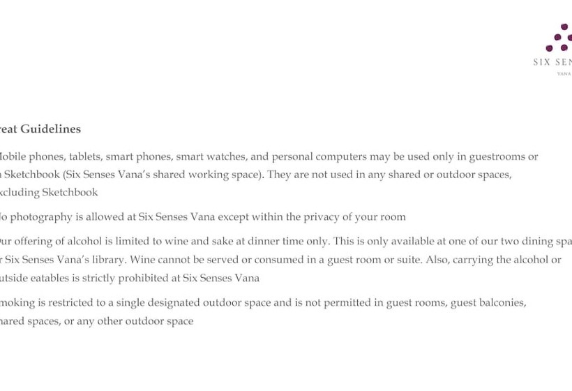 酒店 Six Senses Vana   A Wellness Retreat