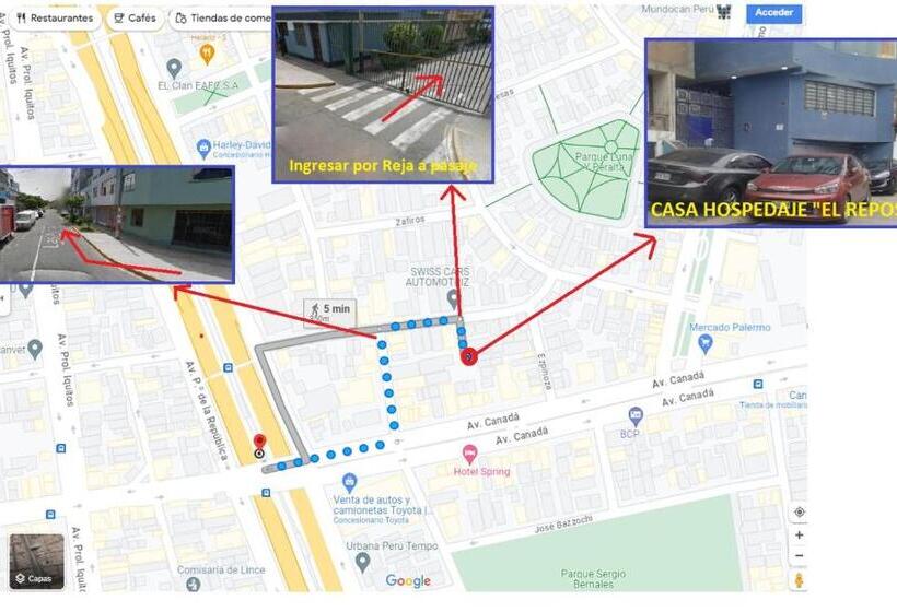 پانسیون Casa Hospedaje El Reposo