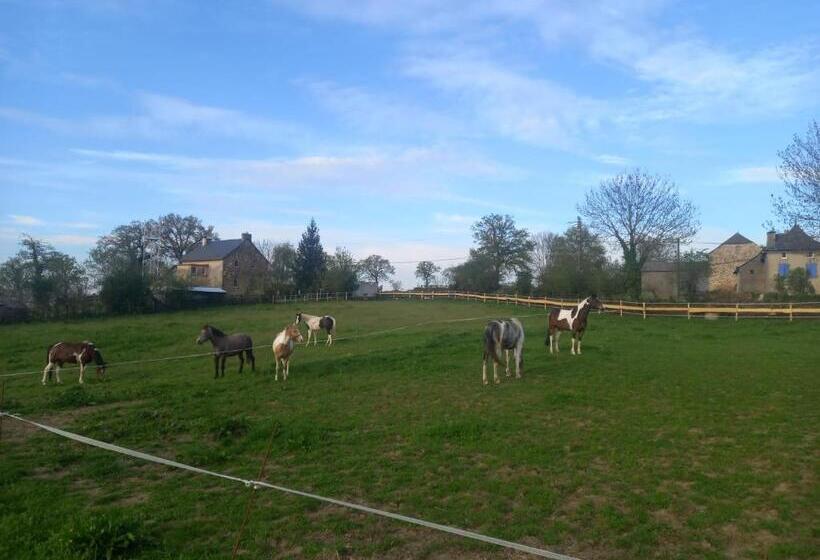 住宿加早餐  Chambres D Hôtes Coeur De Bastié Et Ranch Du Lévézou