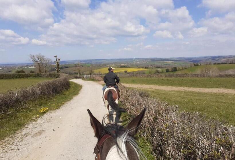 住宿加早餐  Chambres D Hôtes Coeur De Bastié Et Ranch Du Lévézou