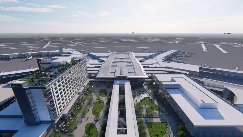 בית מלון כפרי Hilton Bna Nashville Airport Terminal