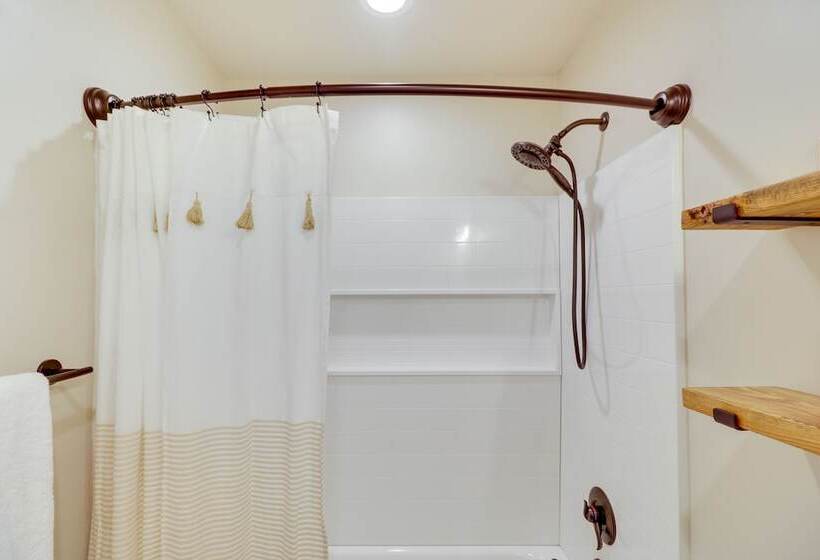 Modern Lakeside Cabin W/ Mountain Views & Hot Tub!