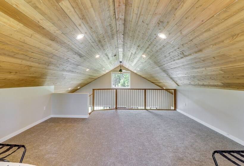 Modern Lakeside Cabin W/ Mountain Views & Hot Tub!