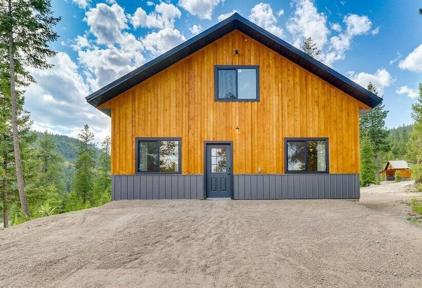 Modern Lakeside Cabin W/ Mountain Views & Hot Tub!