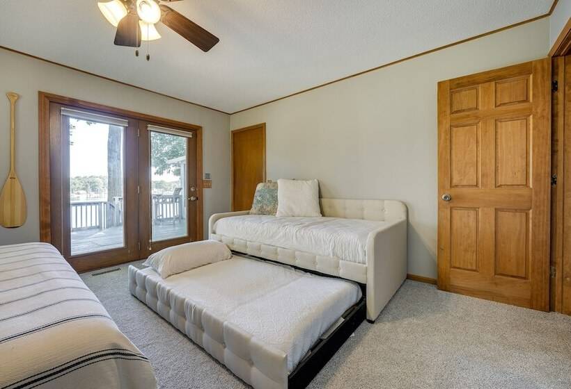 Delton Oasis Retreat W/ Lake Views & Deck!