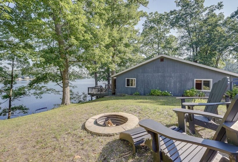 Delton Oasis Retreat W/ Lake Views & Deck!