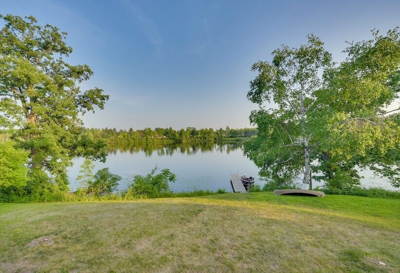 Lakefront Birchwood House W/ Deck + Fire Pit!