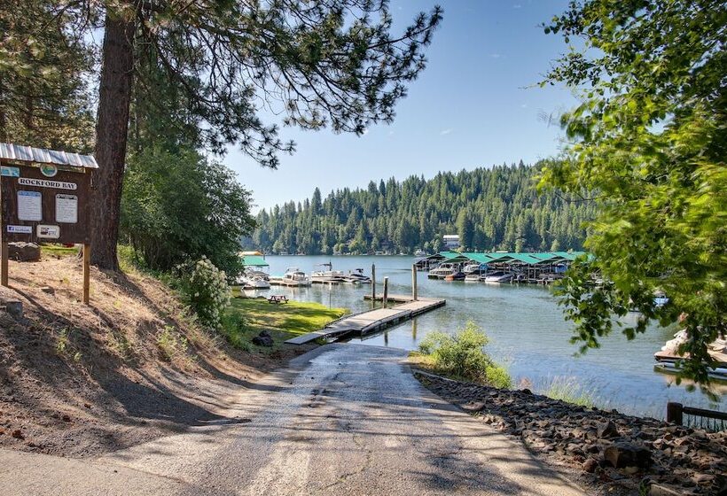Lakefront Bliss: Coeur D Alene Cabin W/ Dock!