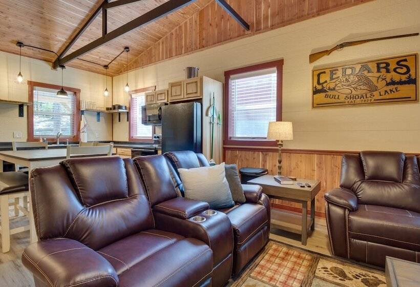 Lakefront Bull Shoals Cabin Rental: Pets Welcome!