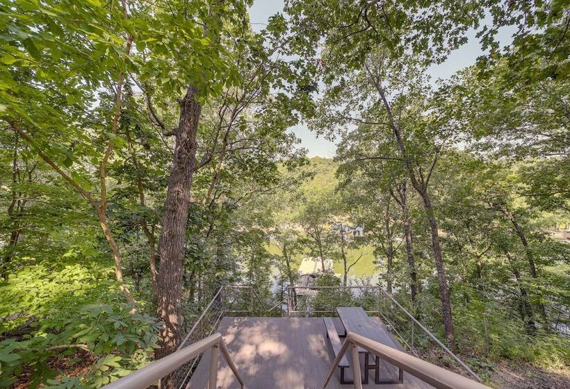 Lakefront Paradise In Eucha: Boat Dock, Fire Pit!