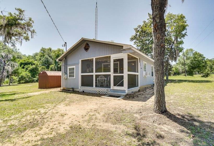 Pet Friendly Fort Mccoy Cabin W/ Fire Pit!