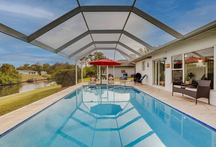 Riverfront Florida Retreat W/ Pool, Patio & Grill!