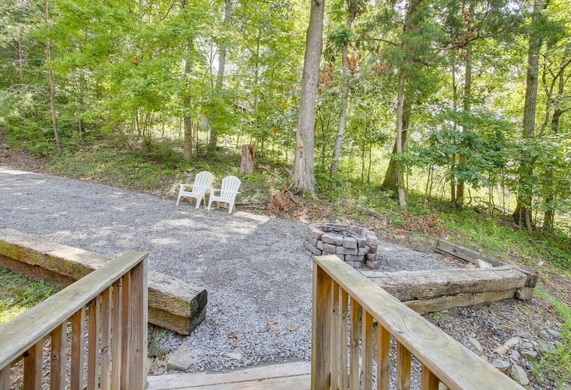 Secluded Jamestown Cabin W/ Fire Pit!