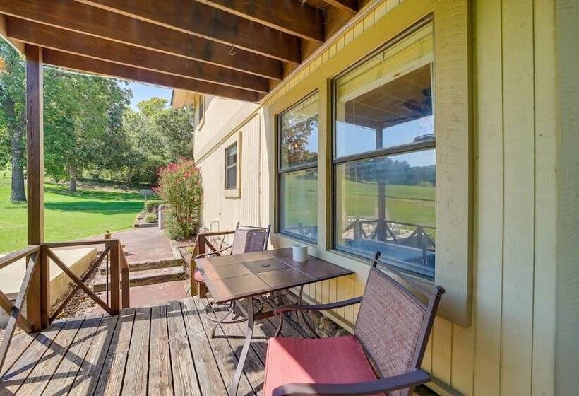 Spacious Arkansas Abode W/ Balcony & Fire Pit!