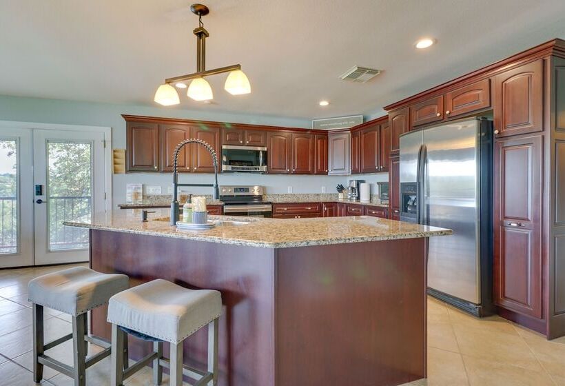 Waterfront Spicewood Home: Deck, Fire Pit & Grill