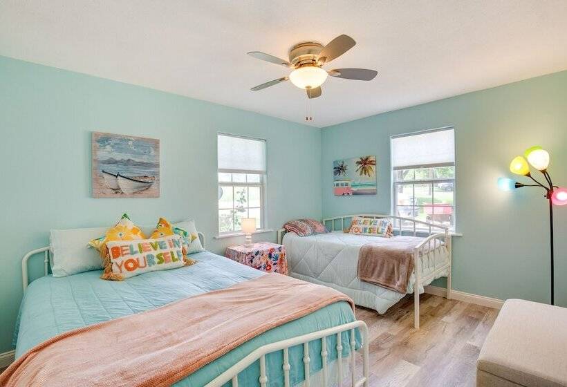 Deck, Grill & Fire Pit: Waterfront Texas Retreat