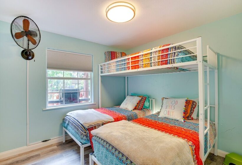 Deck, Grill & Fire Pit: Waterfront Texas Retreat