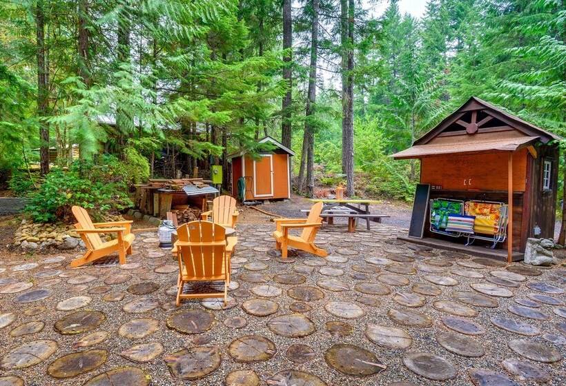 Adorable A Frame Cabin, Steps To Lake Cushman!