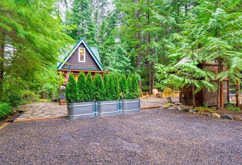 Adorable A Frame Cabin, Steps To Lake Cushman!