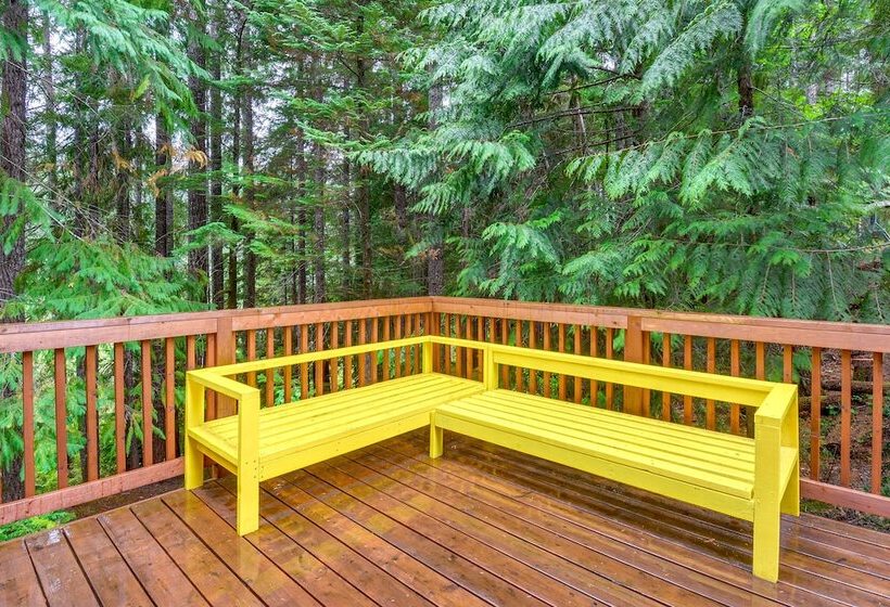 Adorable A Frame Cabin, Steps To Lake Cushman!