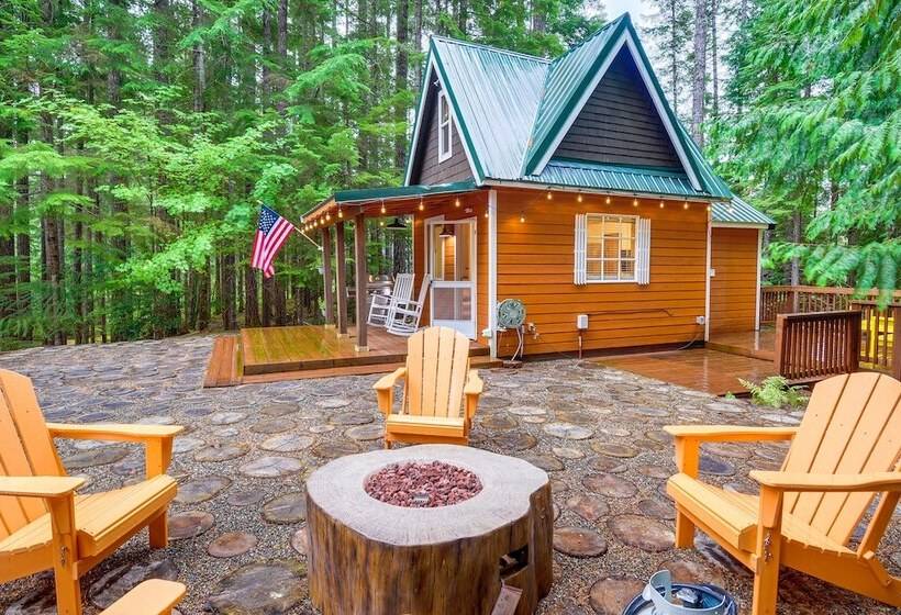 Adorable A Frame Cabin, Steps To Lake Cushman!