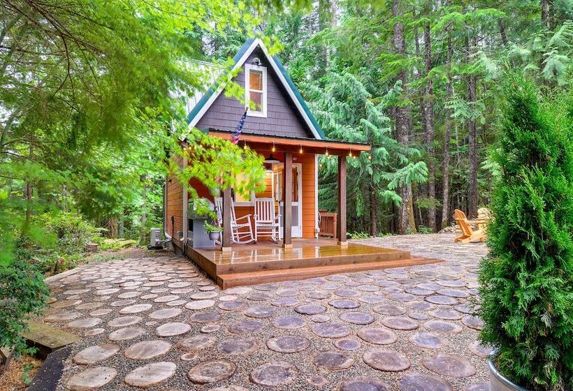 Adorable A Frame Cabin, Steps To Lake Cushman!