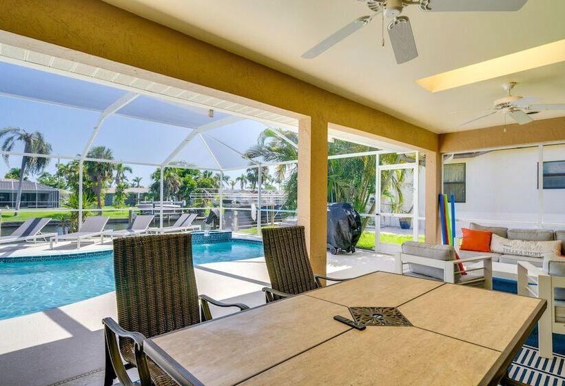 Canal Front Cape Coral Home: Pool, Screened Lanai!