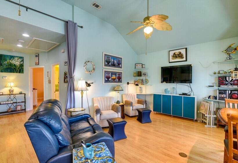 Ocean Views & Walk To Shore: Crystal Beach Home!