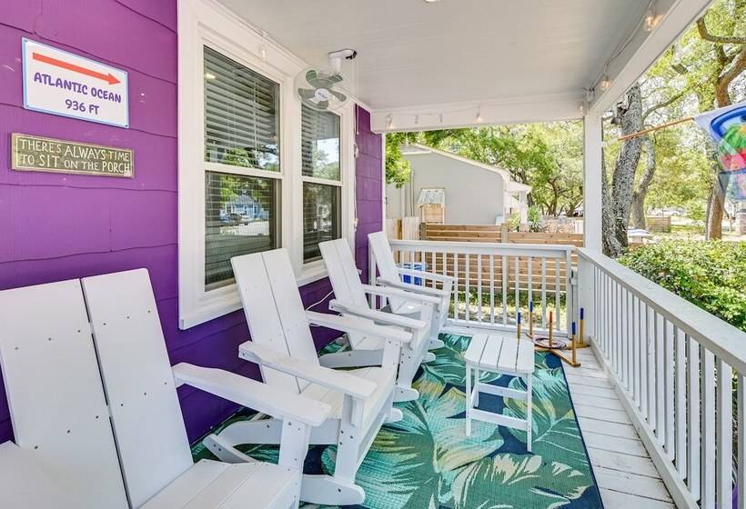 1 Mi To Broadway At The Beach: Home W/ Porch!