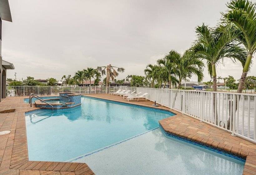 Pool & Boat Dock: Pet Friendly Cape Coral Home