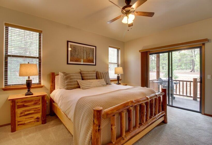 Furnished Deck & Grill: Wooded Torreon Cabin