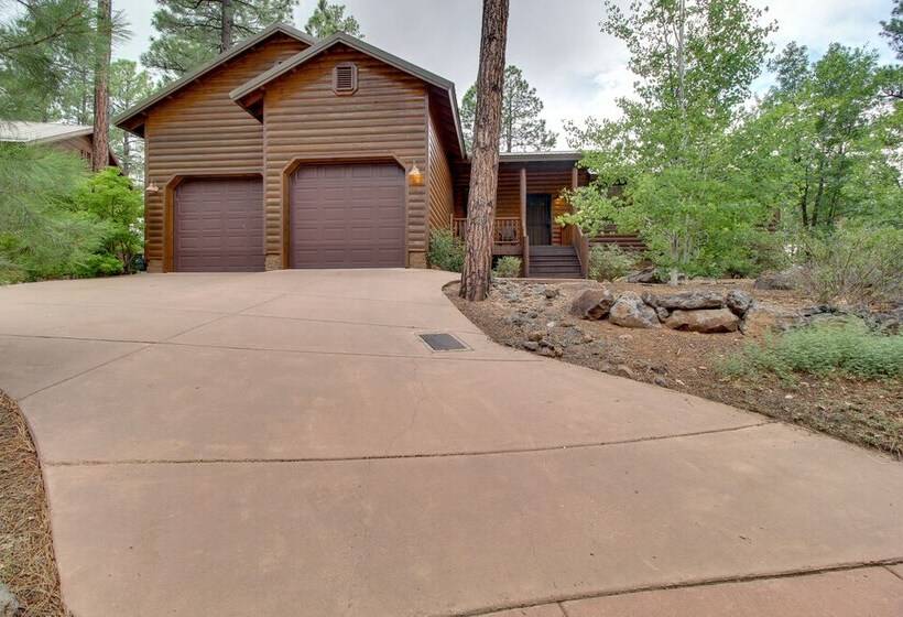 Furnished Deck & Grill: Wooded Torreon Cabin