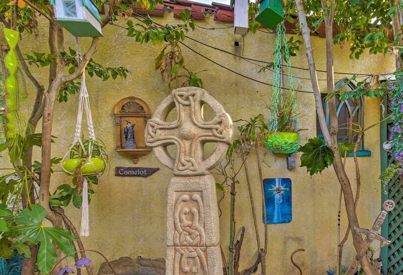 Flower Garden Cottage W/ Treehouse & Waterfall By Redawning