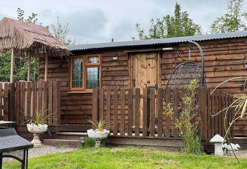 Cute And Cosy Shepard Hut With Wood Fuel Hot Tub