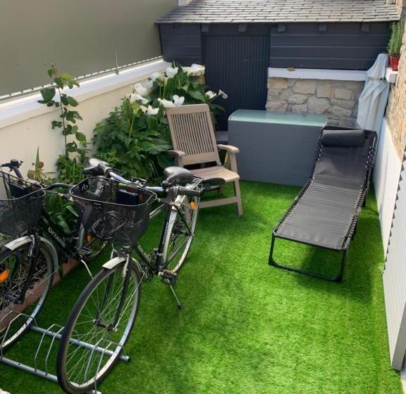 민박 Studio 3 Mn De La Plage Terrasse Vélos Proche De La Ville Fortifiée
