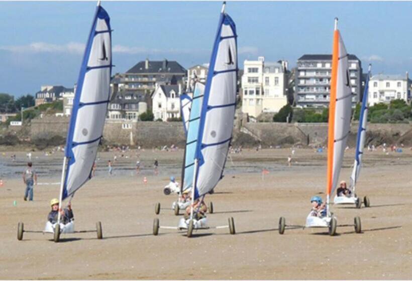 민박 Studio 3 Mn De La Plage Terrasse Vélos Proche De La Ville Fortifiée