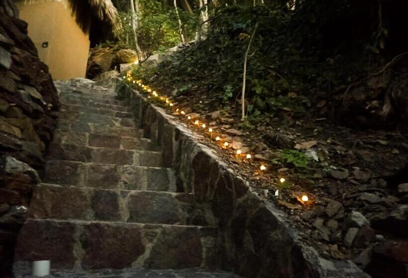 هاستل Cabañas Y Camping Punta Sur Mazunte