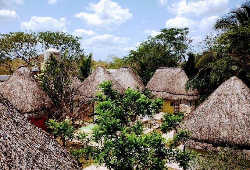 בית מלון כפרי Y Museo Aldea Maya Toktli Orígenes   Casa Maya Toh   Alberca, Wifi Starlink, Tour Museo