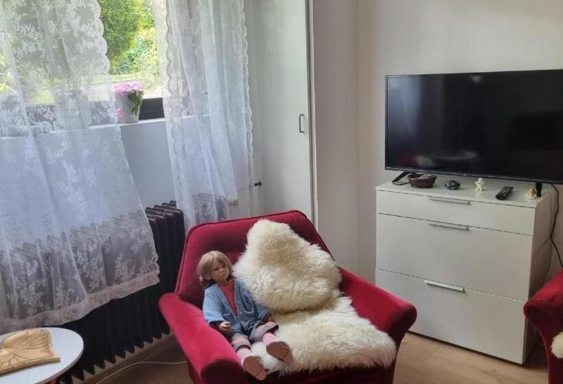 Пансион Ferienzimmer Bei Thomas Gemütliches Schlaf Und Wohnzimmer Mit Modernem Bad