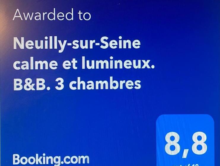 Neuilly Sur Seine Calme Et Lumineux. B&b. 3 Chambres