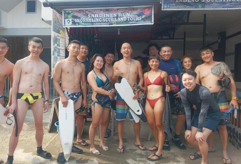 پانسیون Moalboal Indino S Guesthouse Sardines Run And Sea Turtle 1 Minute Walking Distance