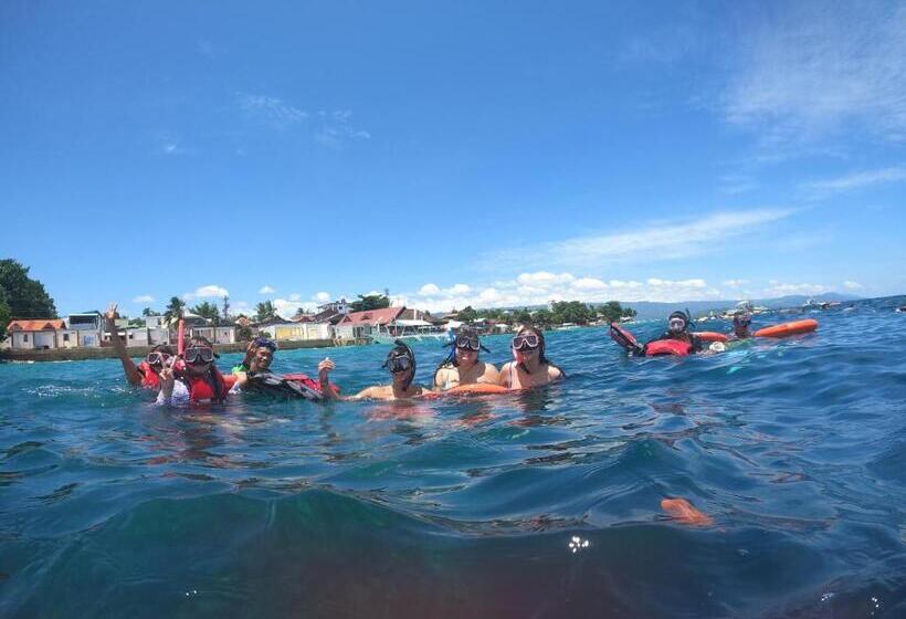 پانسیون Moalboal Indino S Guesthouse Sardines Run And Sea Turtle 1 Minute Walking Distance