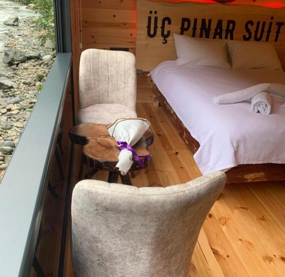 住宿加早餐  üç Pınar Cafe & Suit Bungalow