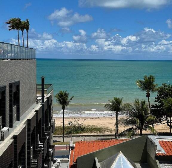 בית מלון כפרי Flat Beira Mar No Arpoar Suítes