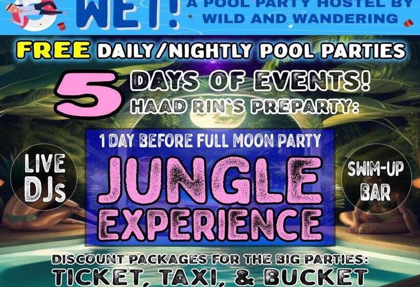 בית מלון כפרי Wet! A Pool Party Hostel By Wild & Wandering